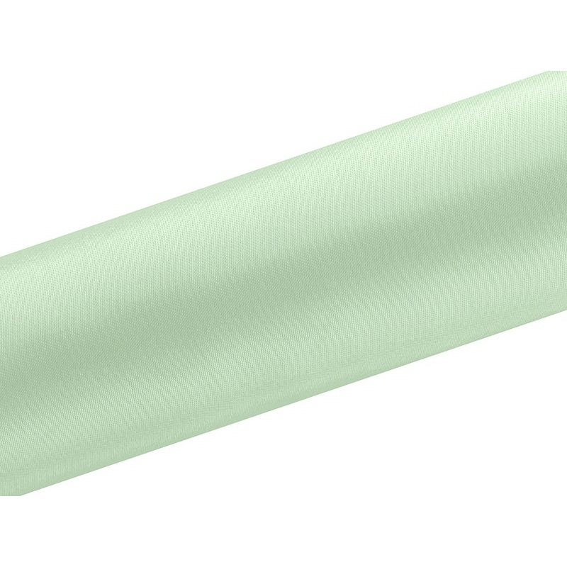 Satin fabric Eloise mint 9m x 16cm