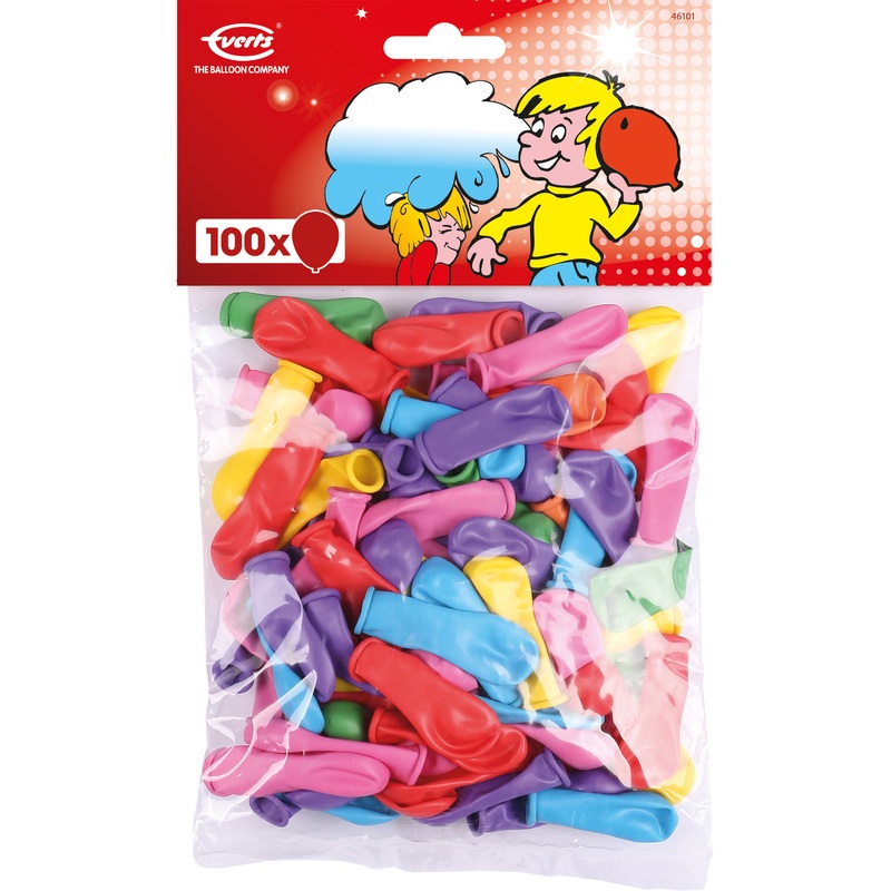 Set of 100 water bombs Splash Colorful