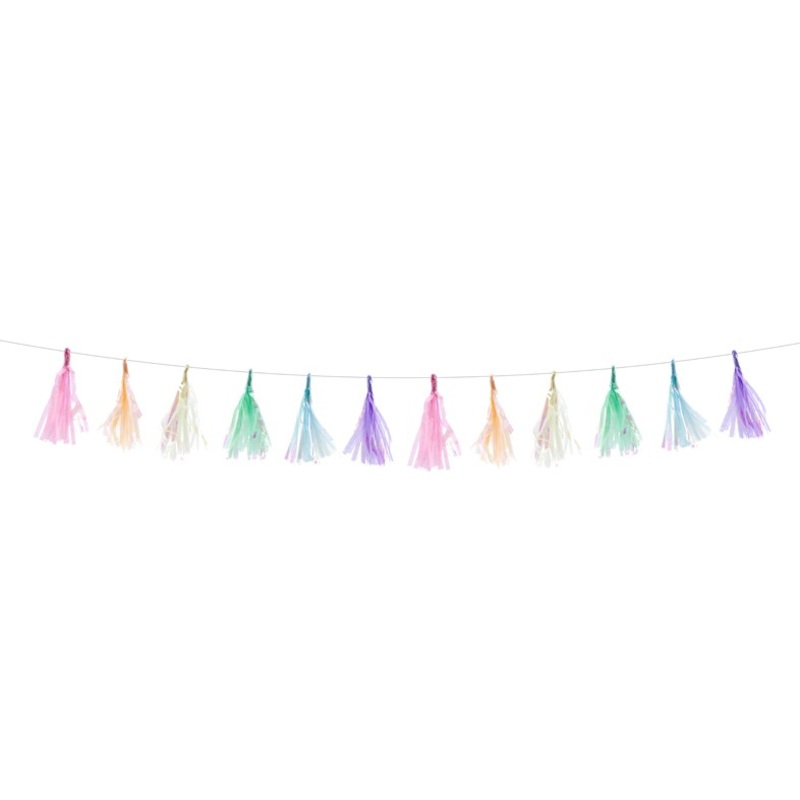 Shimmering candy party garland 1.2m