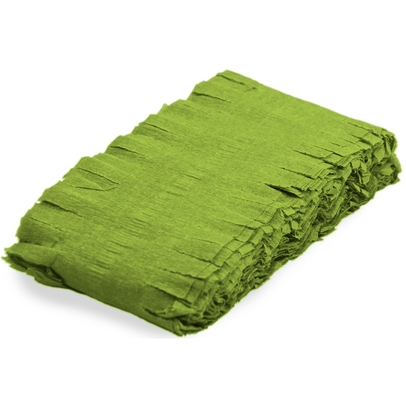 Twist garland crepe lime green 6m