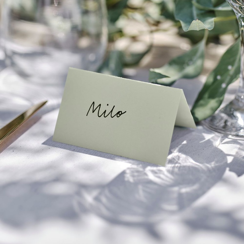 XX Grn-Sage place cards to write on