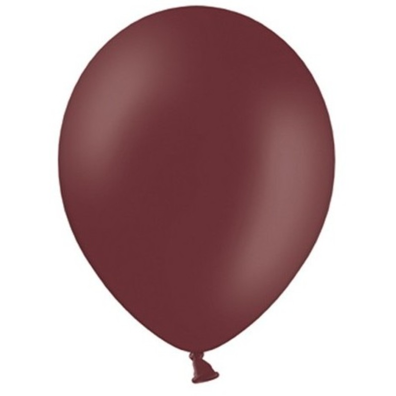 10 party star balloons red-brown 27cm