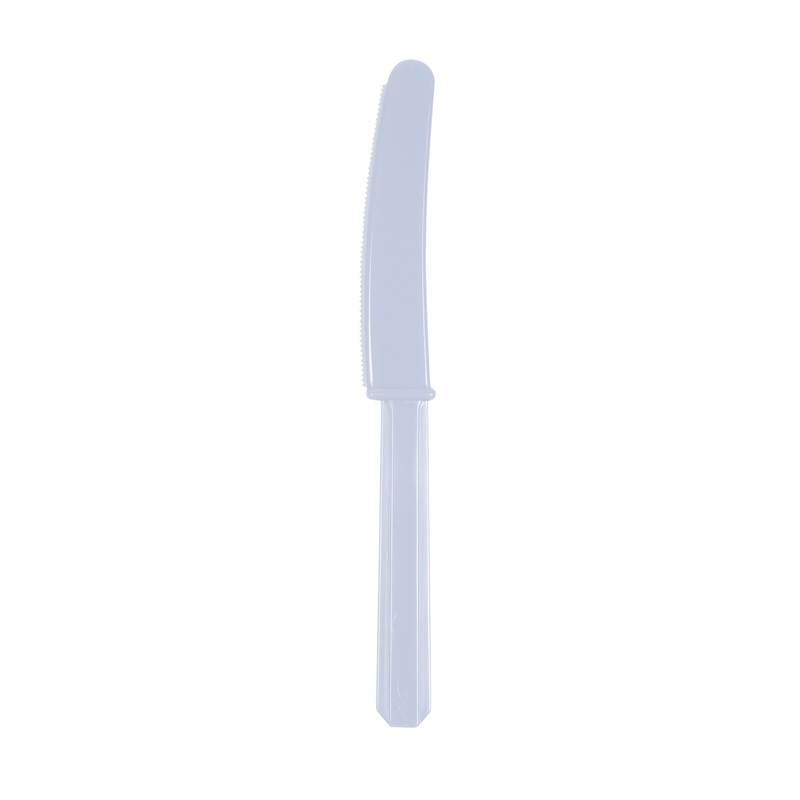 10 plastic knives pastel blue