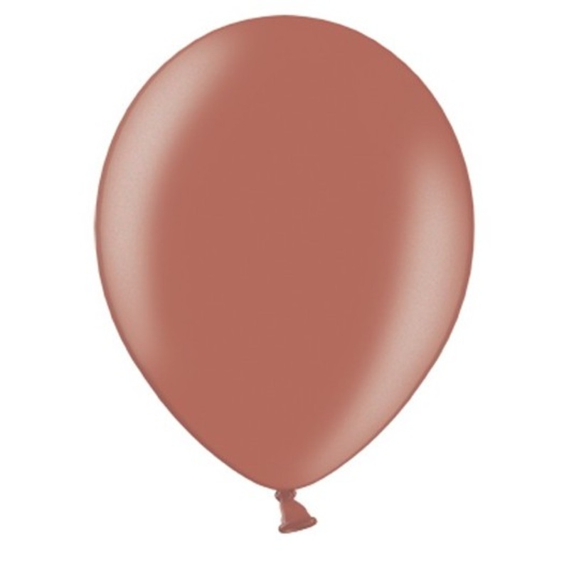 100 balloons copper brown metallic 30cm