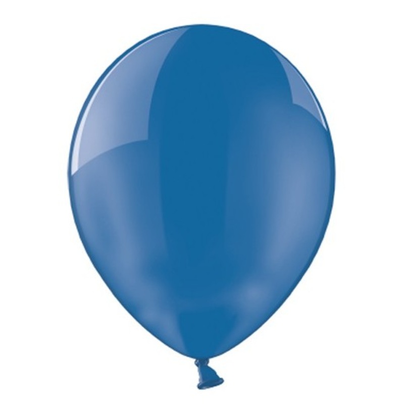 100 balloons crystal blue 13cm