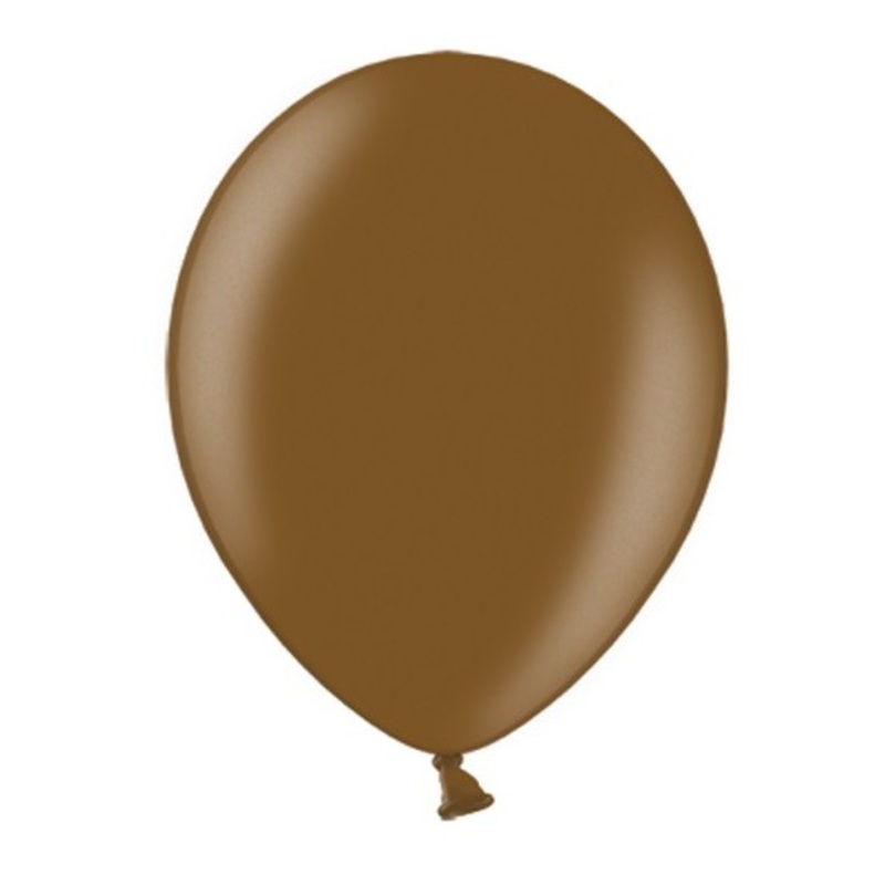 100 balloons metallic brown 30cm