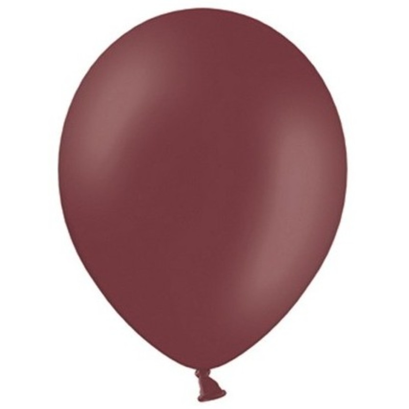 100 Celebration balloons red-brown 23cm