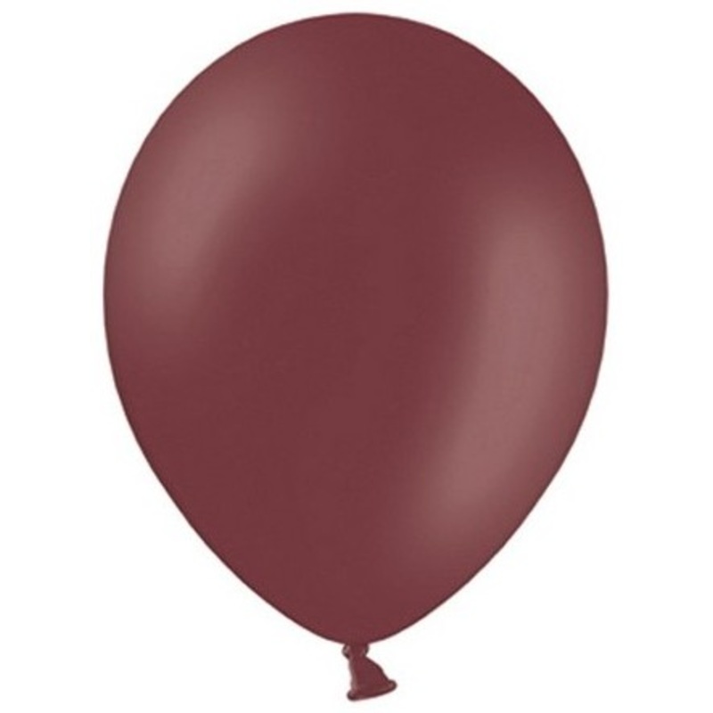 100 Celebration balloons red-brown 25cm