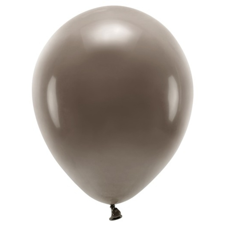 100 eco pastel balloons brown 26cm