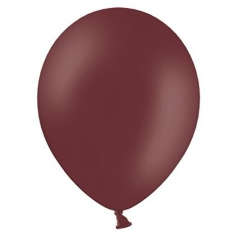100 party star balloons red-brown 12cm