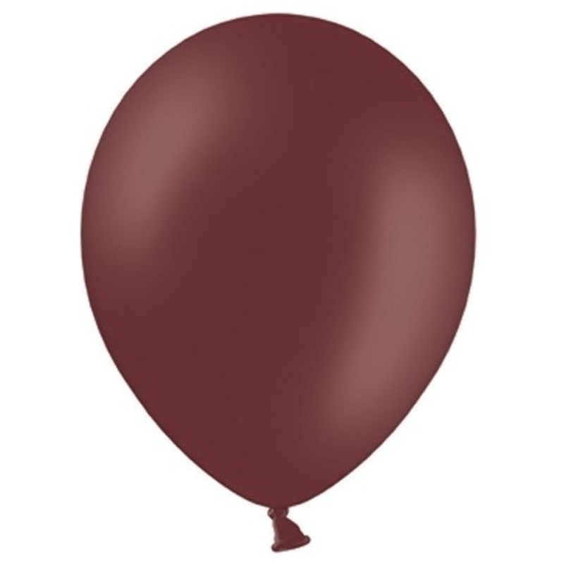 100 party star balloons red-brown 30cm