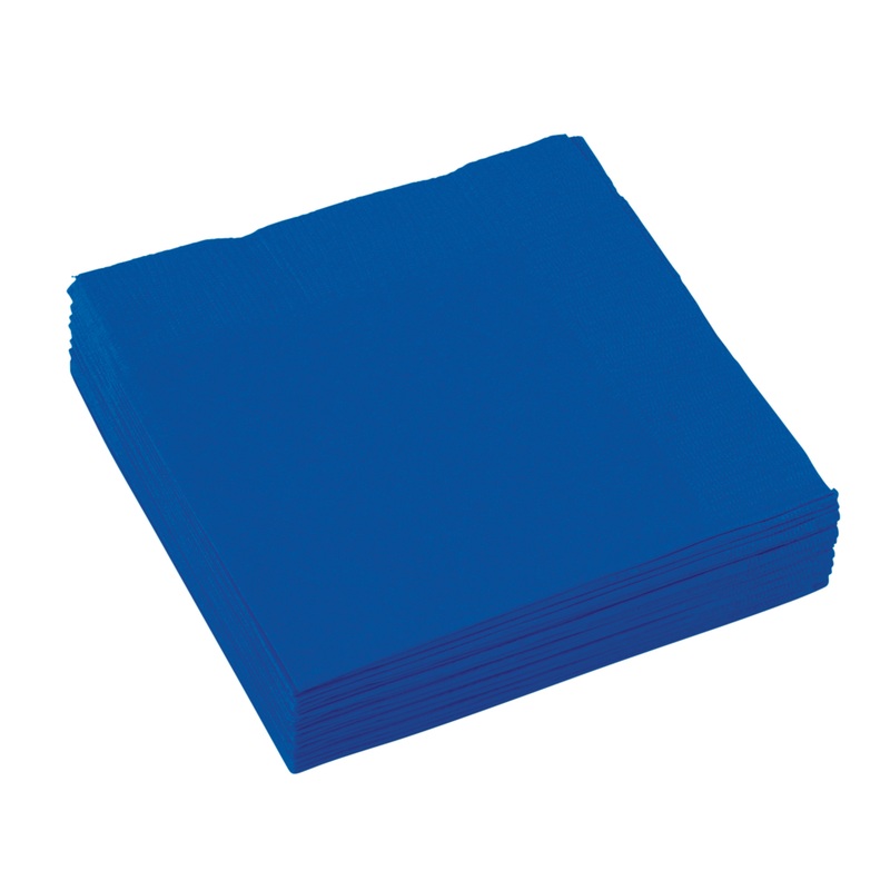 20 Napkins Amalia Royal Blue 25cm