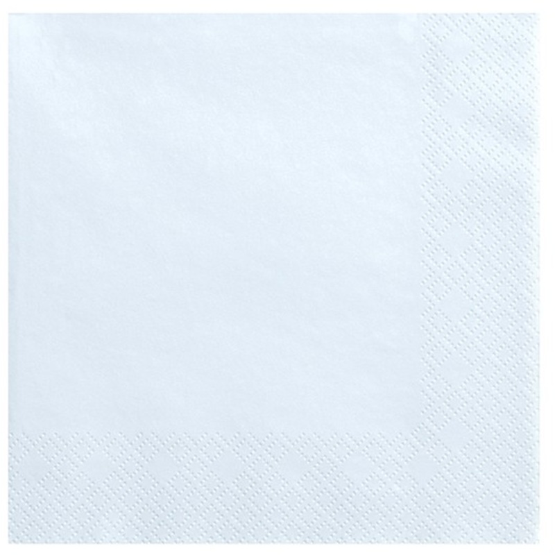 20 napkins Scarlett ice blue 33cm