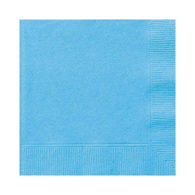 20 napkins Vera light blue 25cm