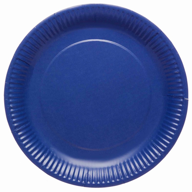 8 Blueberry Eco paper plates 23cm