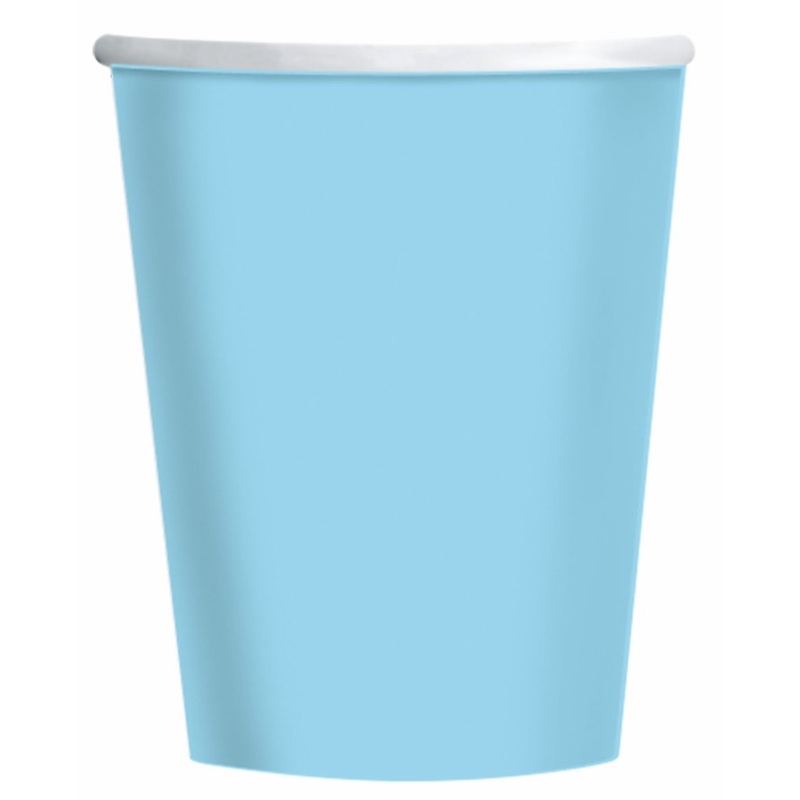 8 summer sky paper cups 227ml