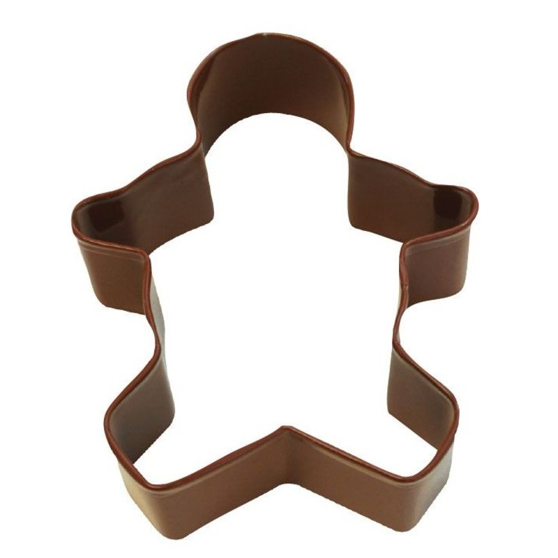Brown gingerbread man cookie cutter 8.9cm