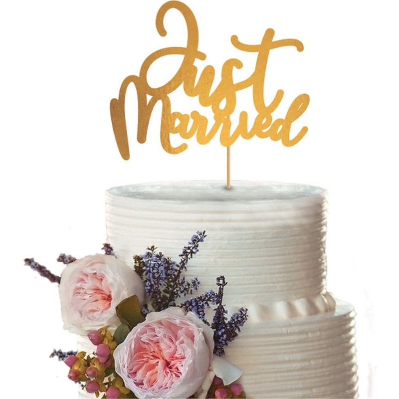 Cake topper Just Married
