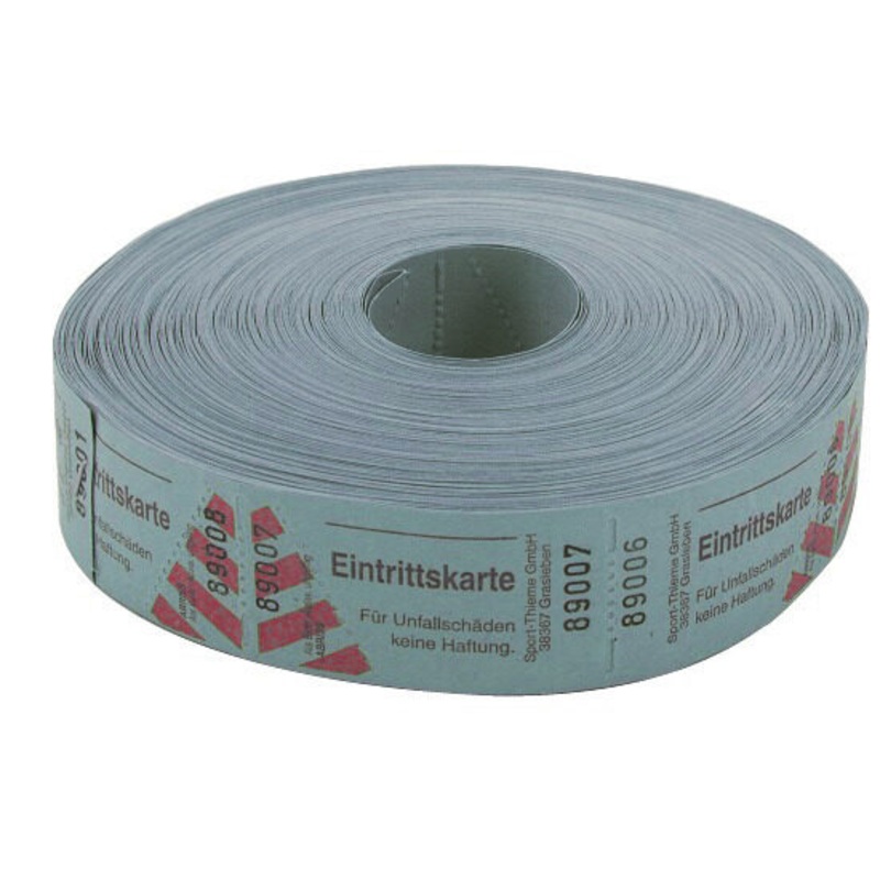 Eintrittsband Rolle 1000 Abrisse fortlaufend blau