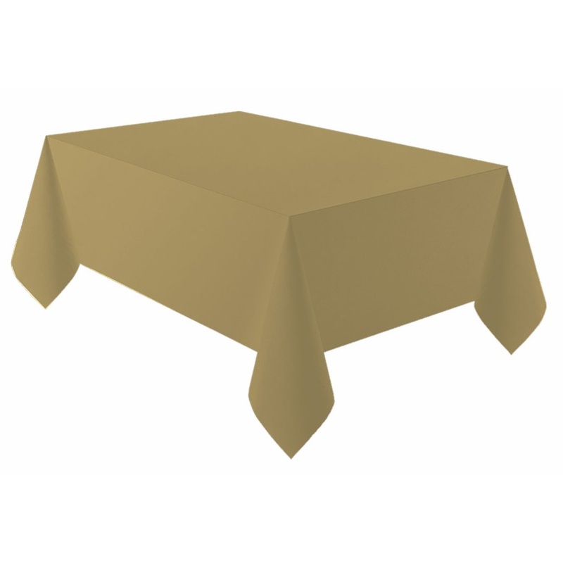 Golden tablecloth 2.74m x 1.37m