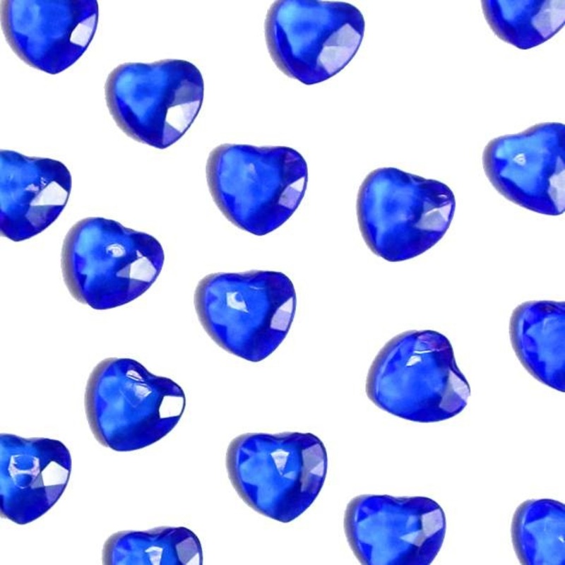Sapphire blue diamond hearts streudeko 28g