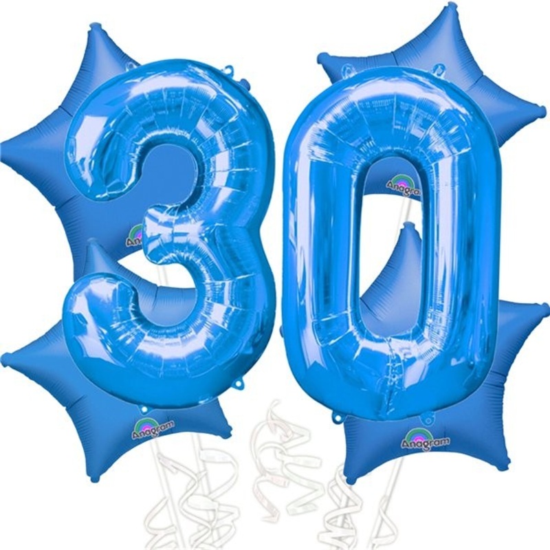 Starful 30th Birthday balloon bouquet