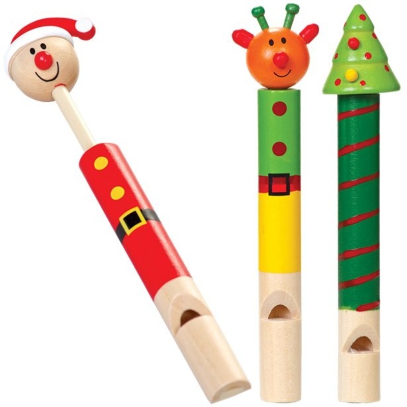 1 Christmas wooden pipe 12.5cm
