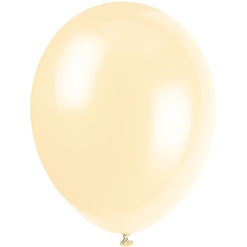 10 latex balloons metallic ivory 33cm