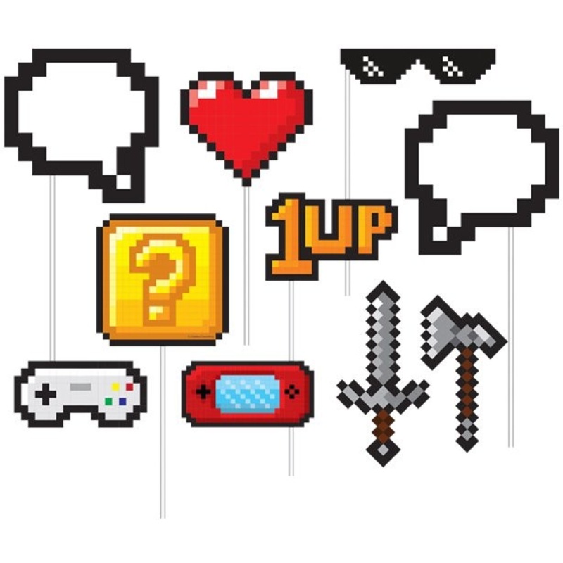 10 Level Up Birthday Photo Props