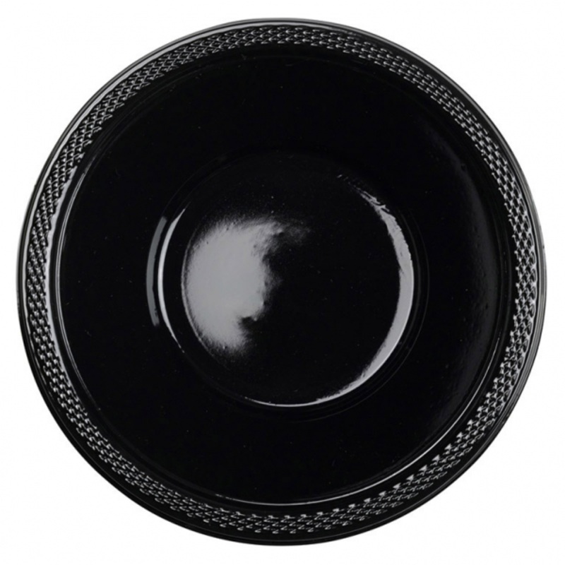 10 party buffet bowls black 355ml