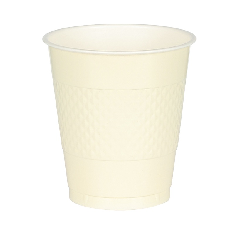 10 plastic cups Mila vanilla 355ml