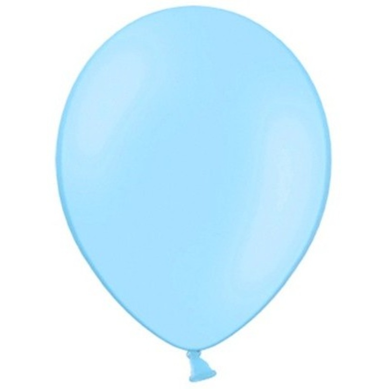 100 Celebration balloons ice blue 25cm