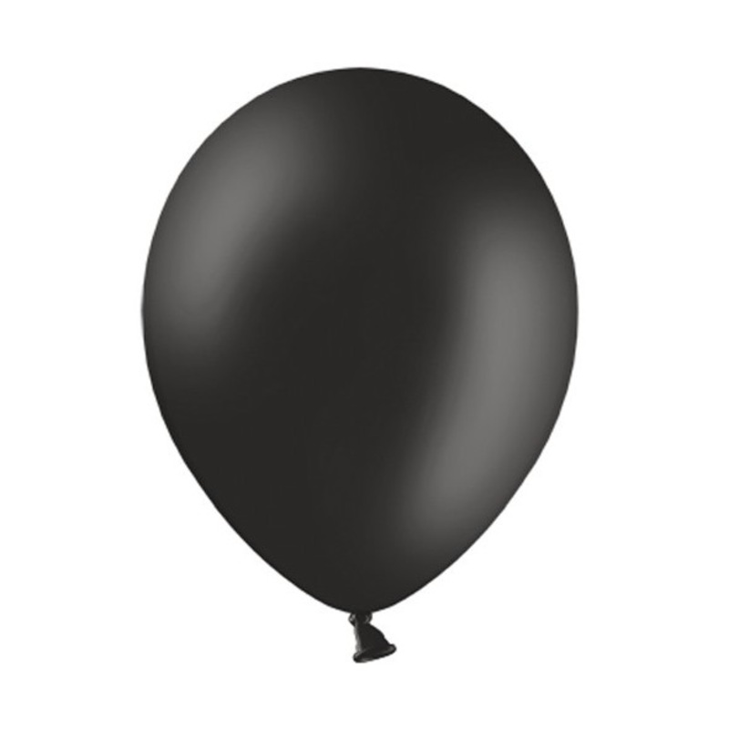 100 matte black premium balloons 25cm
