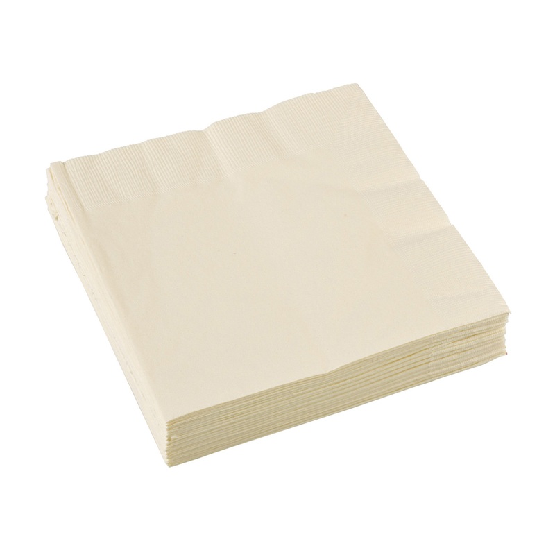 20 napkins Mila vanilla 33 x 33cm
