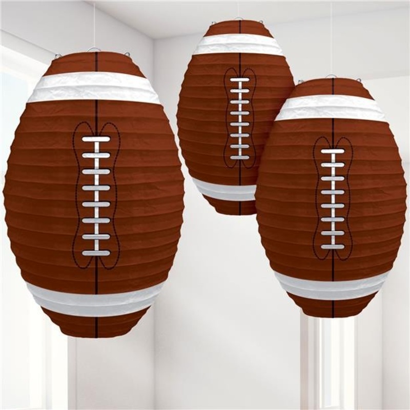 3 American Football Legend Chinese lanterns 34cm