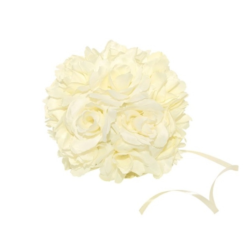 3 rose balls wedding decoration cream 17 cm