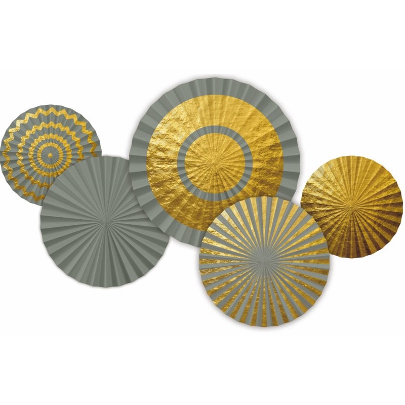 5 Golden Dawn honeycomb fans