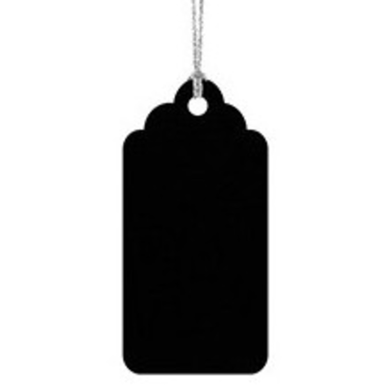 6 Happy Wishes Hangtags black