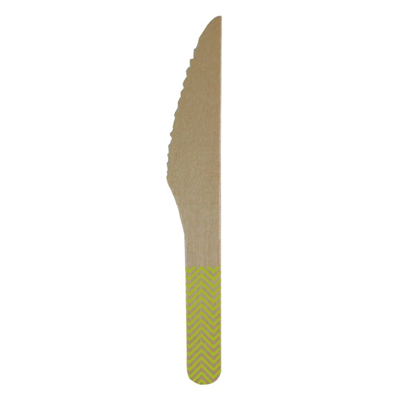 8 wooden knives Paganini green