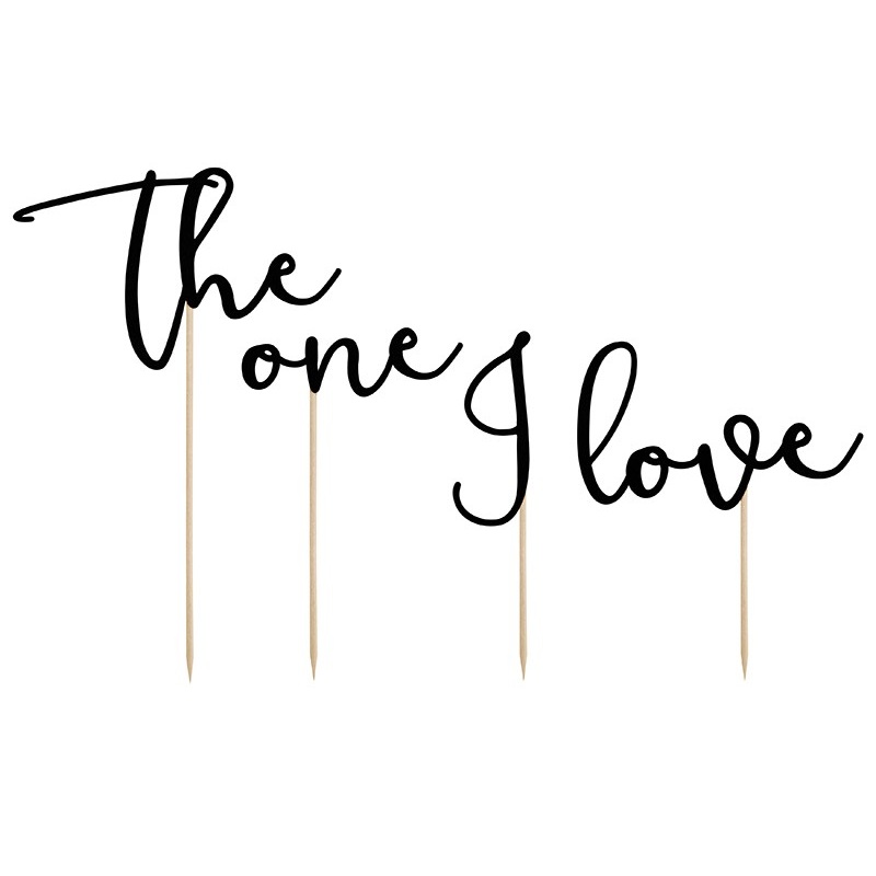 Cake decoration lettering The one I love