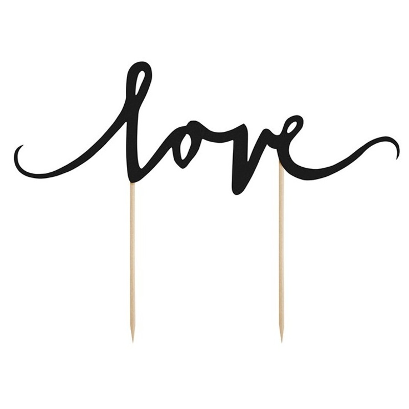 Cake topper Love lettering 17cm