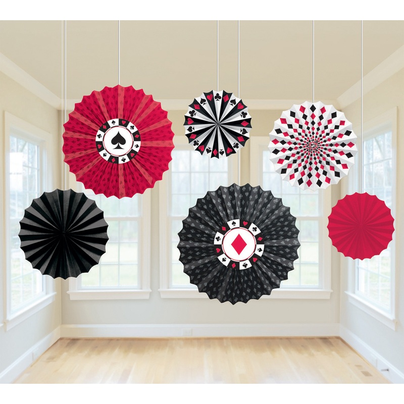 Casino Life paper fan ceiling hanger 32.4x28x3 cm