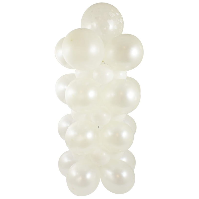DIY balloon set decorative column white