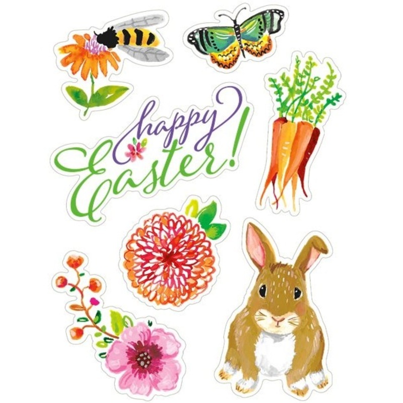 Easter bunny Hopsy window sticker