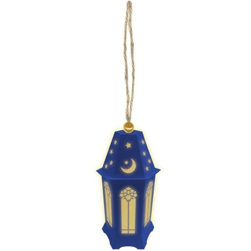 Eid Mubarak LED lantern 7 x 13cm
