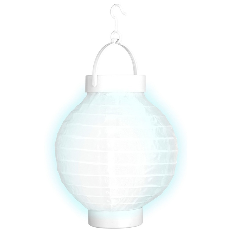 Fabric lampion LED white