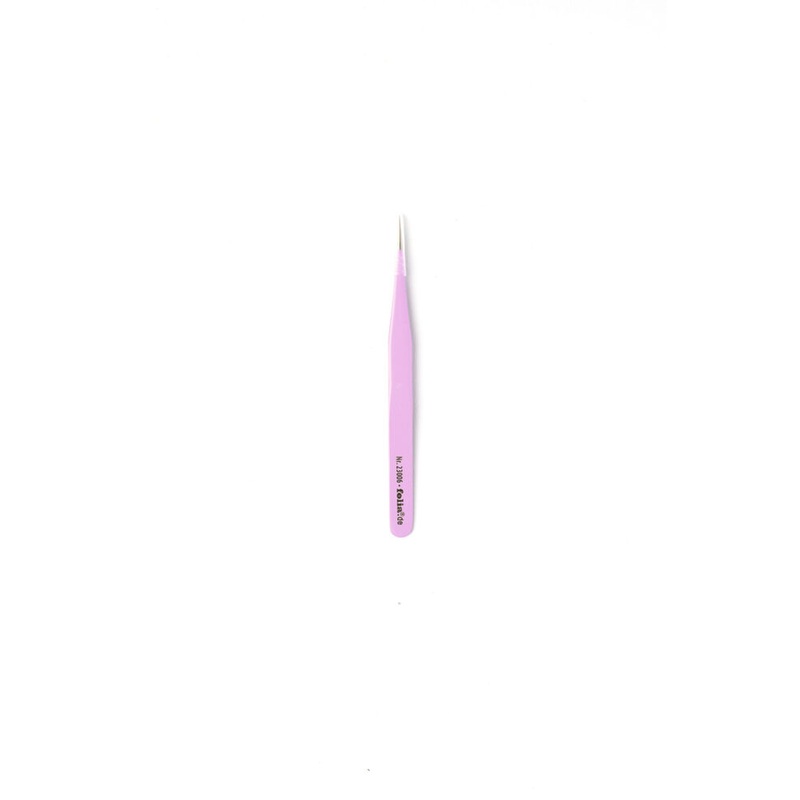 Pinzette spitz aus Edelstahl schwarz 135mm