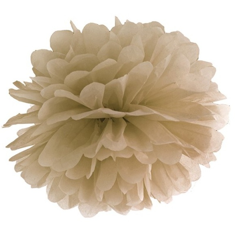 Pompon Romy caramel 35cm