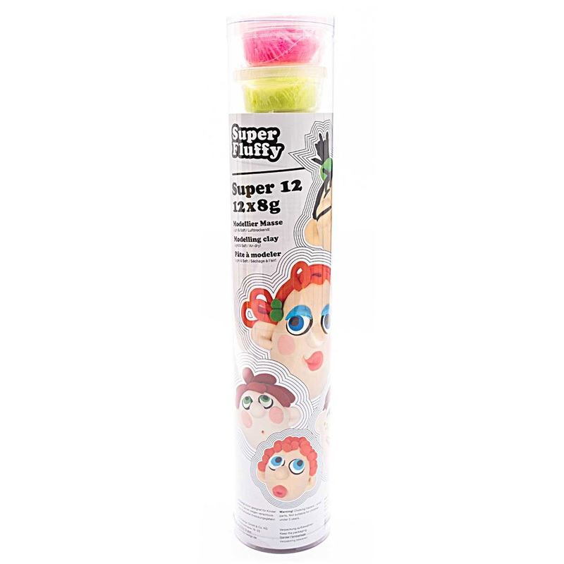 Super Fluffy modeling clay 12 x 8g