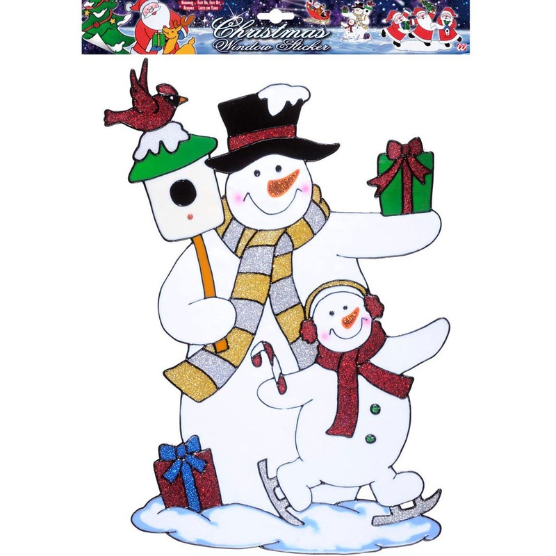 Window stickers snowmen